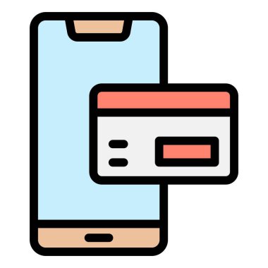 Ödeme yöntemi Vektör Simgesi Tasarım İllüstrasyonu