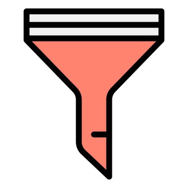 Filtre Vektörü Simgesi Tasarım İllüstrasyonu