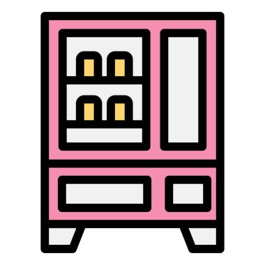 Satış Makinesi Vektör Simgesi Tasarım İllüstrasyonu