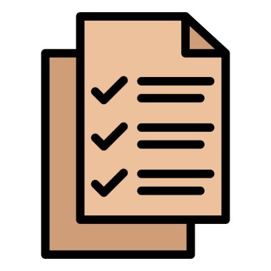 Liste Vektörü Simgesi Tasarım İllüstrasyonu