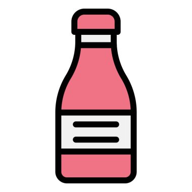 Ketçap Vektör Simgesi Tasarım İllüstrasyonu