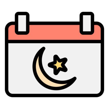 Takvim Vektörü Simgesi Tasarım İllüstrasyonu