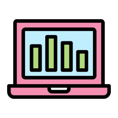 Çevrimiçi grafik vektörü Simge Tasarımı İllüstrasyonu