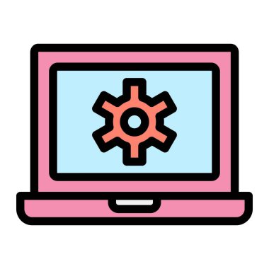 Yapılandırma Vektörü Simgesi Tasarım İllüstrasyonu