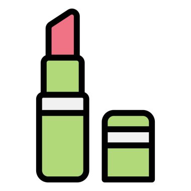 Ruj Vektör Simgesi Tasarım Çizimi