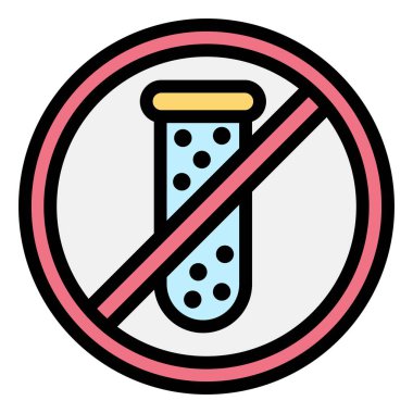 Kimyasal Vektör Simgesi Tasarımı Çizimi Yok