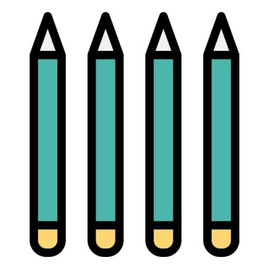 Göz Kalemi Vektör Simgesi Tasarımı Çizimi