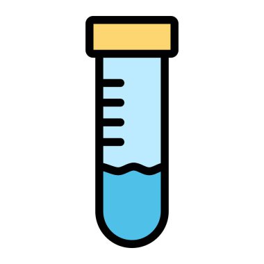 Test tübü Vektör Simgesi Tasarım İllüstrasyonu