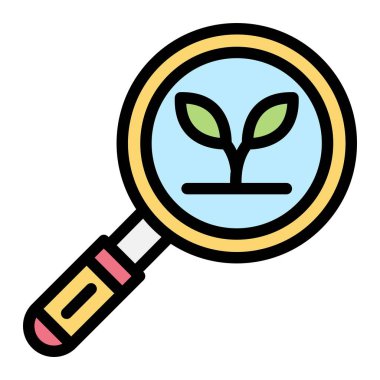 Eko Arama Vektörü Simgesi Tasarım İllüstrasyonu