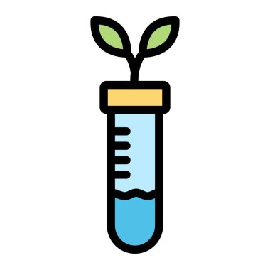 Botanik Vektörü Simgesi Tasarım İllüstrasyonu