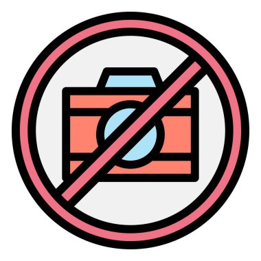 Kamera Vektörü Simgesi Tasarım İllüstrasyonu Yok