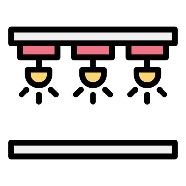 Spotlight Vektör Simgesi Tasarım İllüstrasyonu