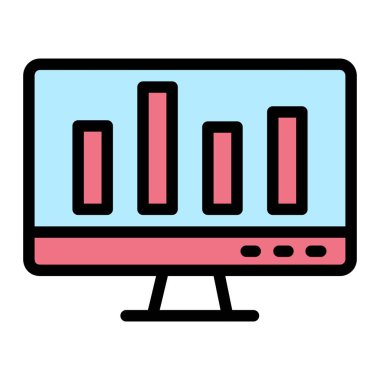 Çevrimiçi grafik vektörü Simge Tasarımı İllüstrasyonu