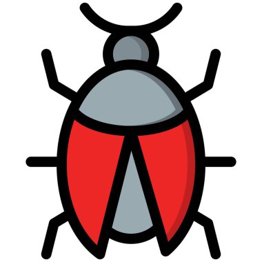 Uğur Kuşu Vektör Simgesi Tasarım İllüstrasyonu