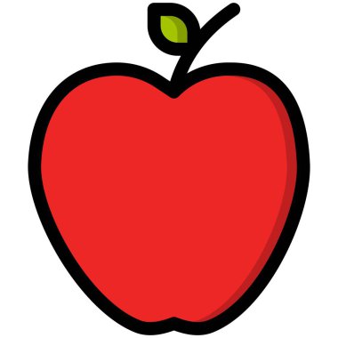 Apple Vektör Simgesi Tasarım İllüstrasyonu