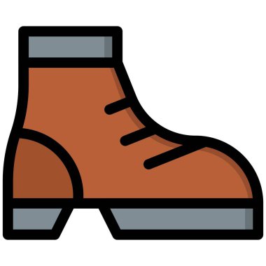 Çizme Vektörü Simgesi Tasarım Çizimi