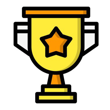 Ödül Vektörü Simgesi Tasarım İllüstrasyonu