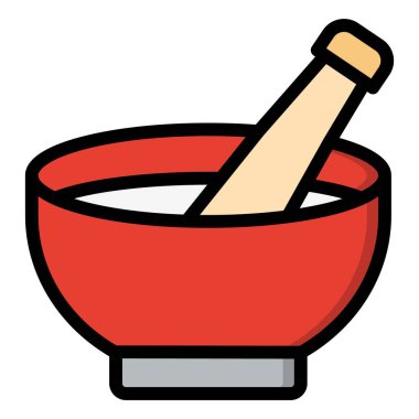 Havan Vektörü Simgesi Tasarım İllüstrasyonu