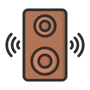 Sözcü Vektör Simgesi Tasarım İllüstrasyonu