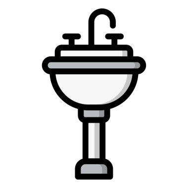 Batık Vektörü Simgesi Tasarım Çizimi