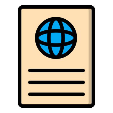 Vatandaşlık Vektör Simgesi Tasarım İllüstrasyonu