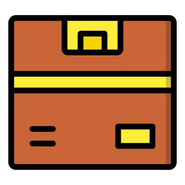 Kutu Vektörü Simgesi Tasarım İllüstrasyonu