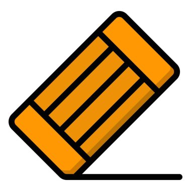 Silgi Vektörü Simgesi Tasarım İllüstrasyonu