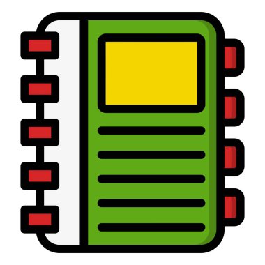 Günlük Vektörü Simgesi Tasarım İllüstrasyonu