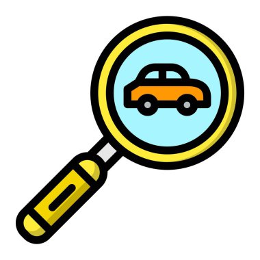 Araç servisleri Vector Simgesi Tasarım İllüstrasyonuName