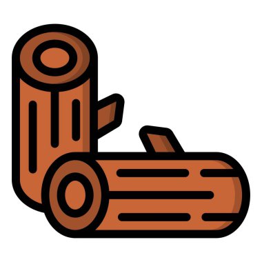 Tahta Vektör Simgesi Tasarım Çizimi