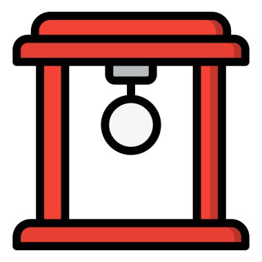 Torii Kapı Vektör Simgesi Tasarım İllüstrasyonu