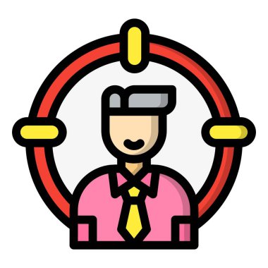 Baş Avlama Vektörü Simgesi Tasarım İllüstrasyonu