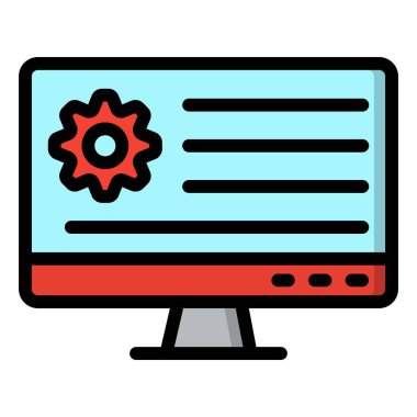 Uygulama Ayarlama Vektör Simgesi Tasarım İllüstrasyonu