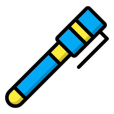 İşaretleyici Vektör Simgesi Tasarım İllüstrasyonu