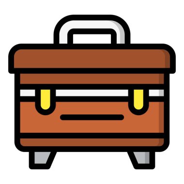 Araç Kutusu Vektör Simgesi Tasarım İllüstrasyonu