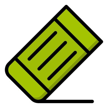 Silgi Vektörü Simgesi Tasarım İllüstrasyonu