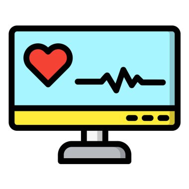 Masaüstü Vektör Simgesi Tasarım İllüstrasyonu