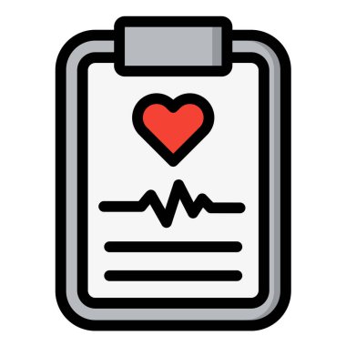 Sağlık Denetimi Vektör Simgesi Tasarım İllüstrasyonu