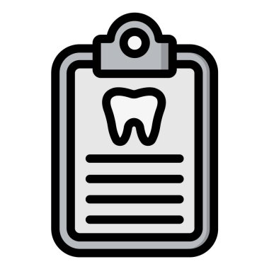 Diş Denetim Vektörü Simgesi Tasarım İllüstrasyonu