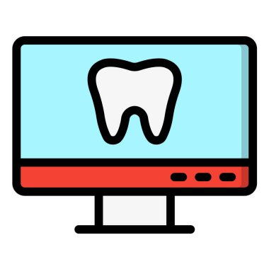 Masaüstü Vektör Simgesi Tasarım İllüstrasyonu