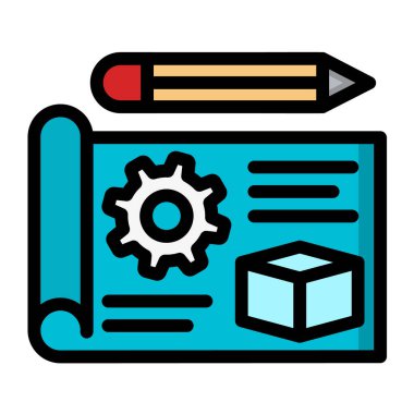 Prototip Vektör Simgesi Tasarım İllüstrasyonu