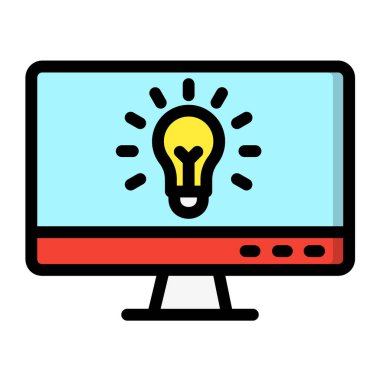 Fikir Vektörü Simgesi Tasarım İllüstrasyonu