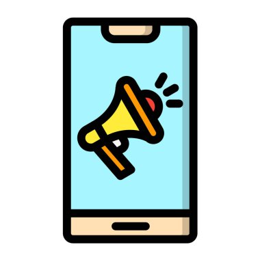 Eylem Vektörü Simgesi Tasarım Çizimine Çağrı