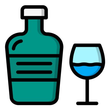 Konyak Vektör Simgesi Tasarım İllüstrasyonu