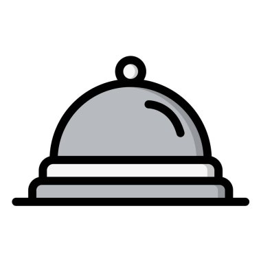 Gıda Tepsisi Vektör Simgesi Tasarım İllüstrasyonu