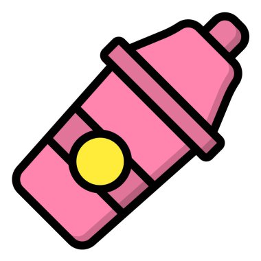 Kokteyl Sarsıcı Vektör Simgesi Tasarım İllüstrasyonu