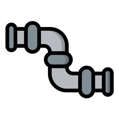 Boru Varyantı Vektör Simgesi Tasarım İllüstrasyonu