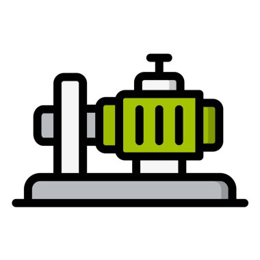 Pompa Vektörü Simgesi Tasarım İllüstrasyonu