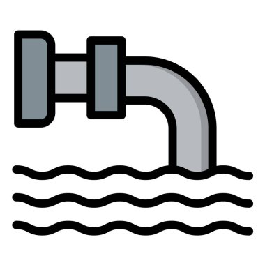 Boşaltma Vektörü Simgesi Tasarım İllüstrasyonu
