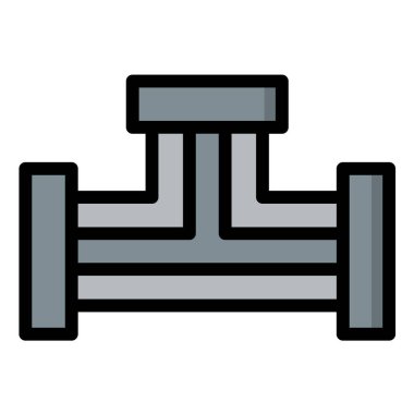 Boru Varyantı Vektör Simgesi Tasarım İllüstrasyonu